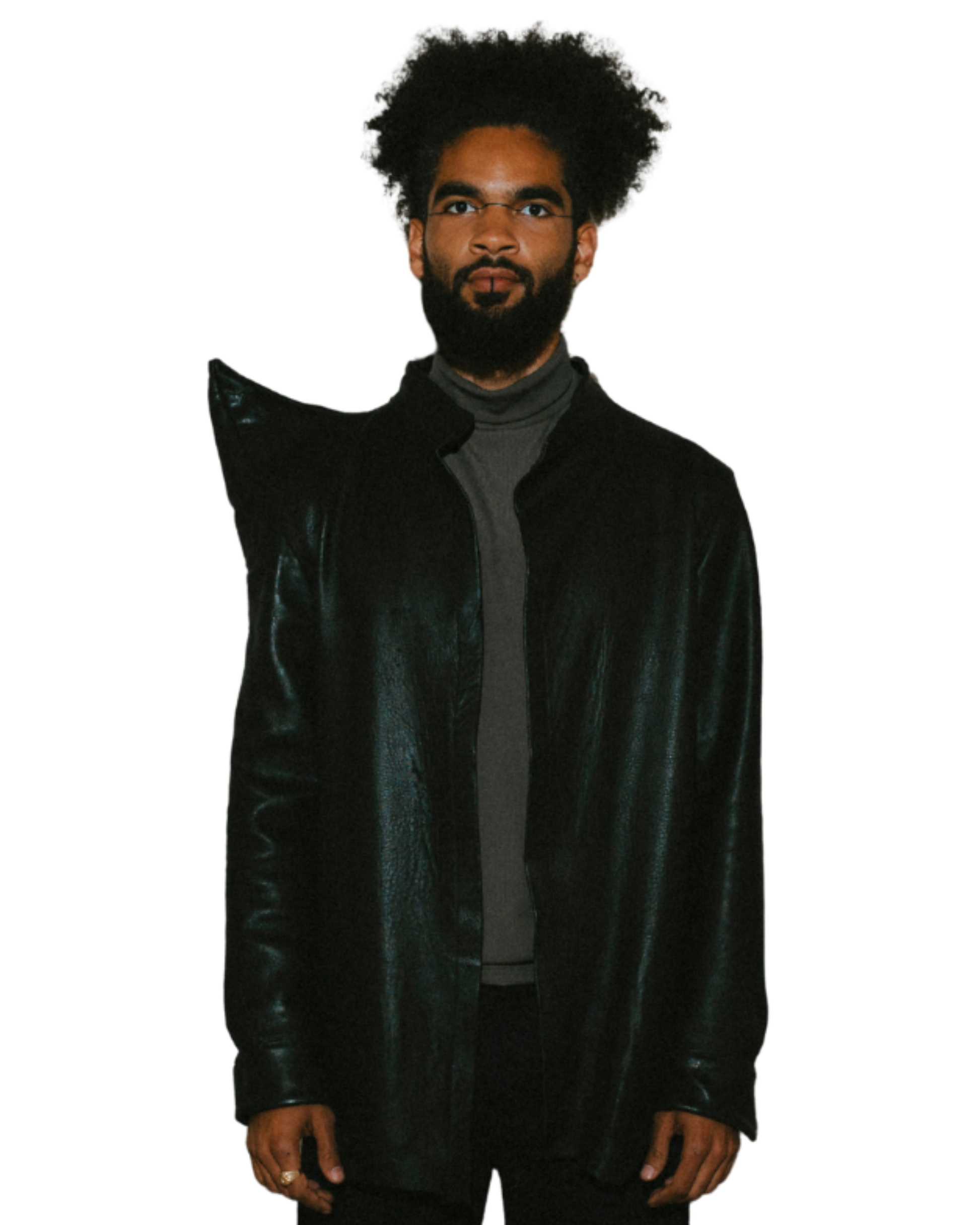 FREYR ISBLIKK LEATHER SHIRT