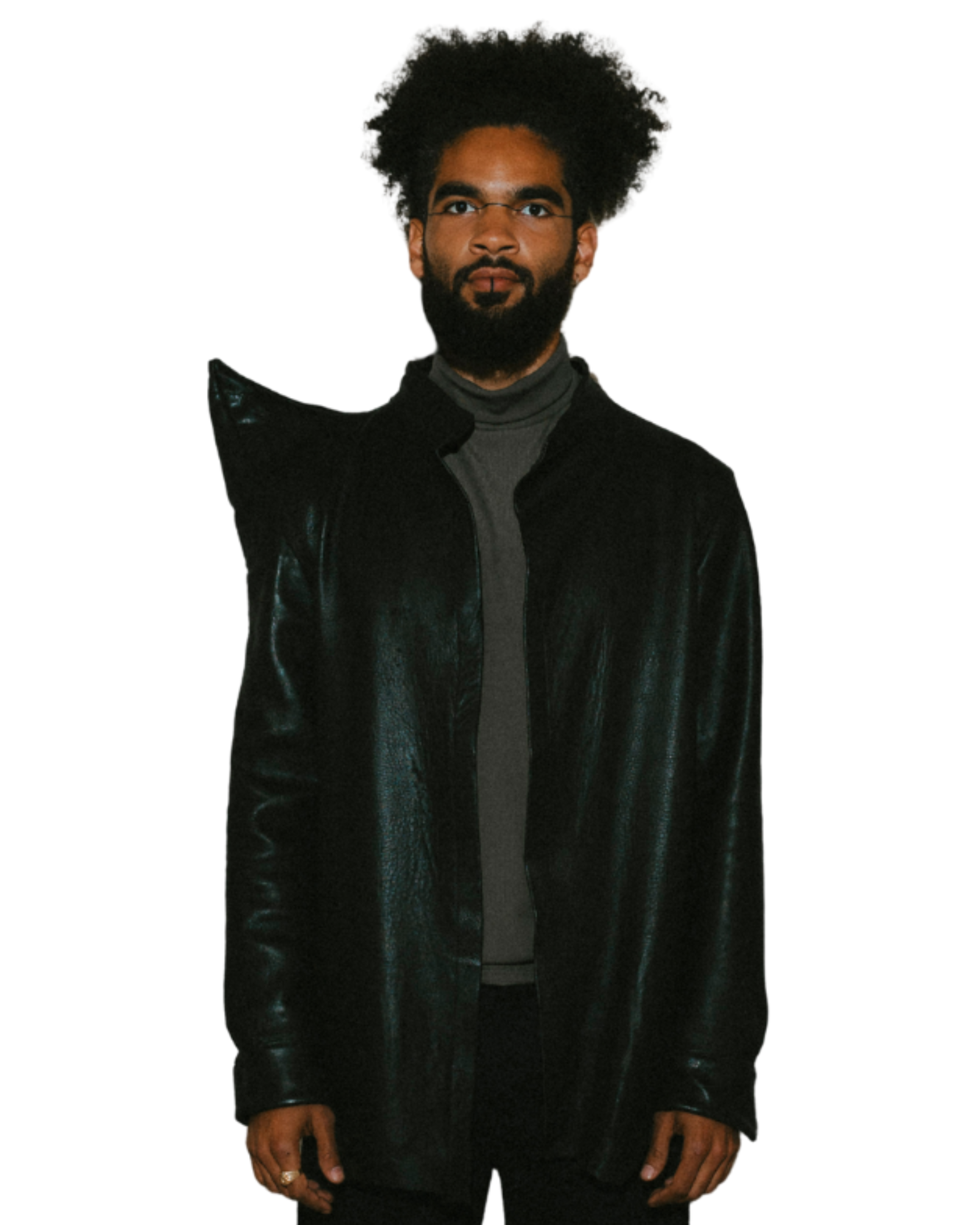 FREYR ISBLIKK LEATHER SHIRT