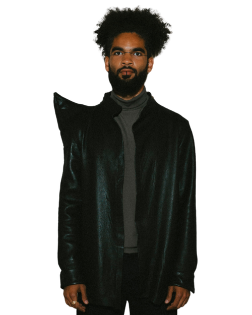 FREYR ISBLIKK LEATHER SHIRT