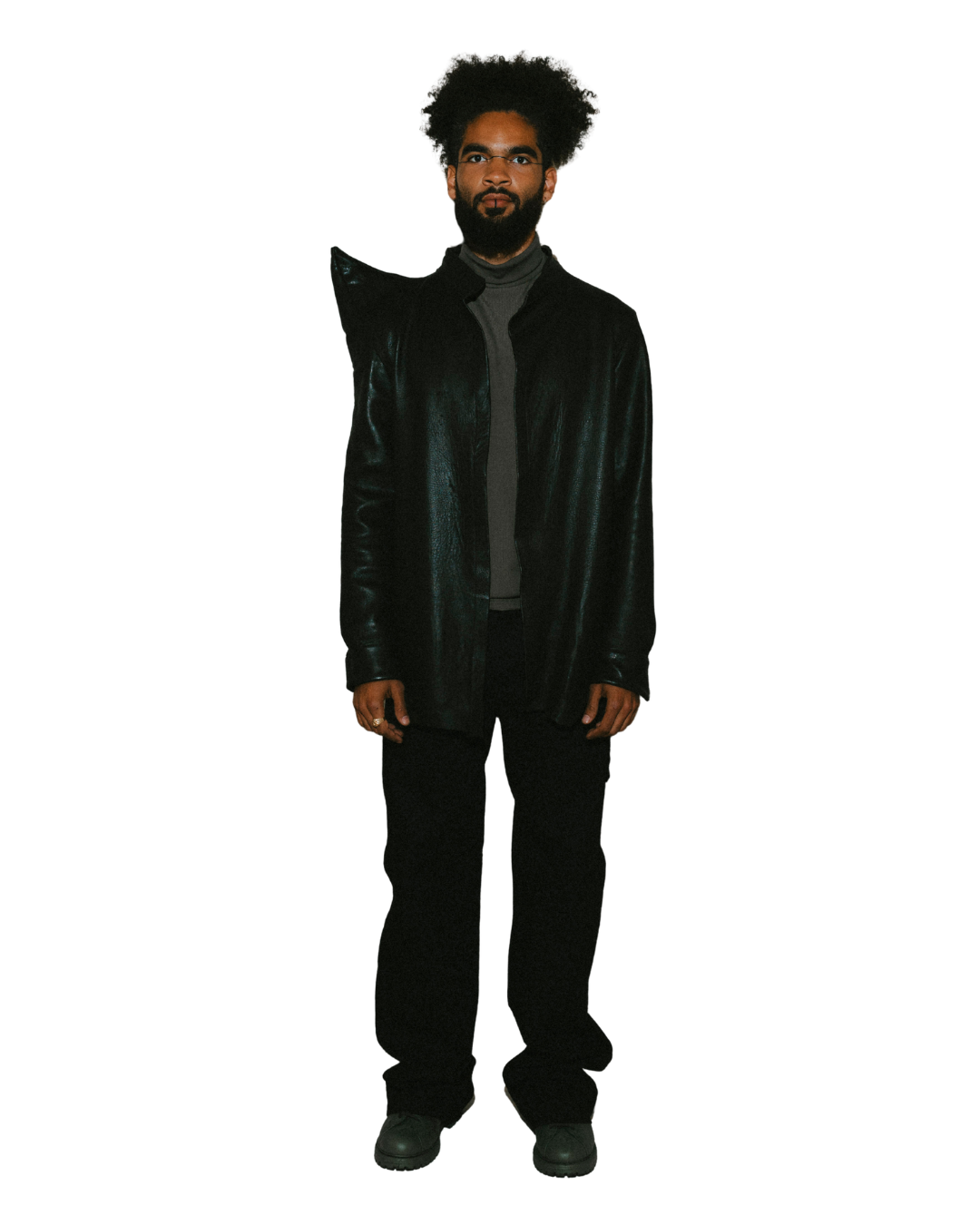 FREYR ISBLIKK LEATHER SHIRT