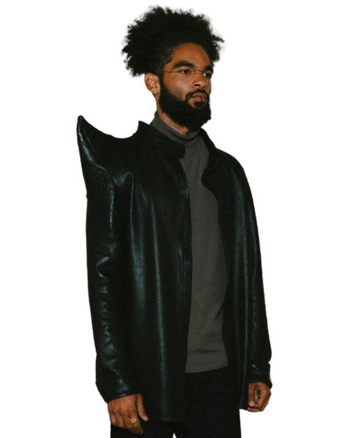 FREYR ISBLIKK LEATHER SHIRT