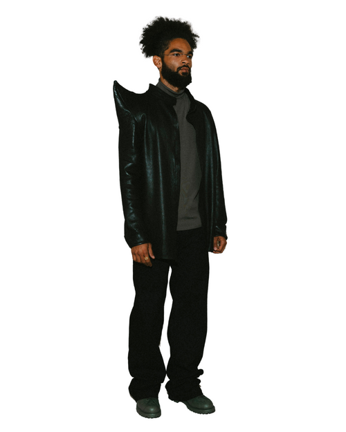 FREYR ISBLIKK LEATHER SHIRT