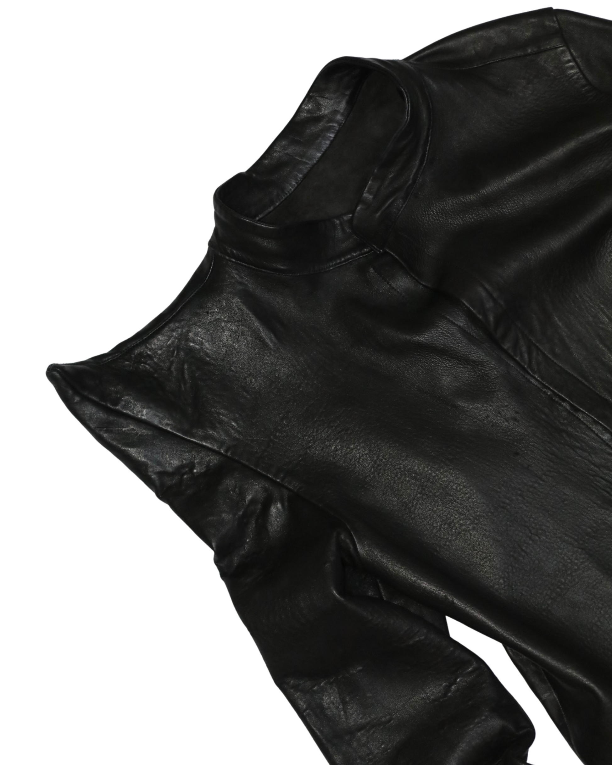 FREYR ISBLIKK LEATHER SHIRT