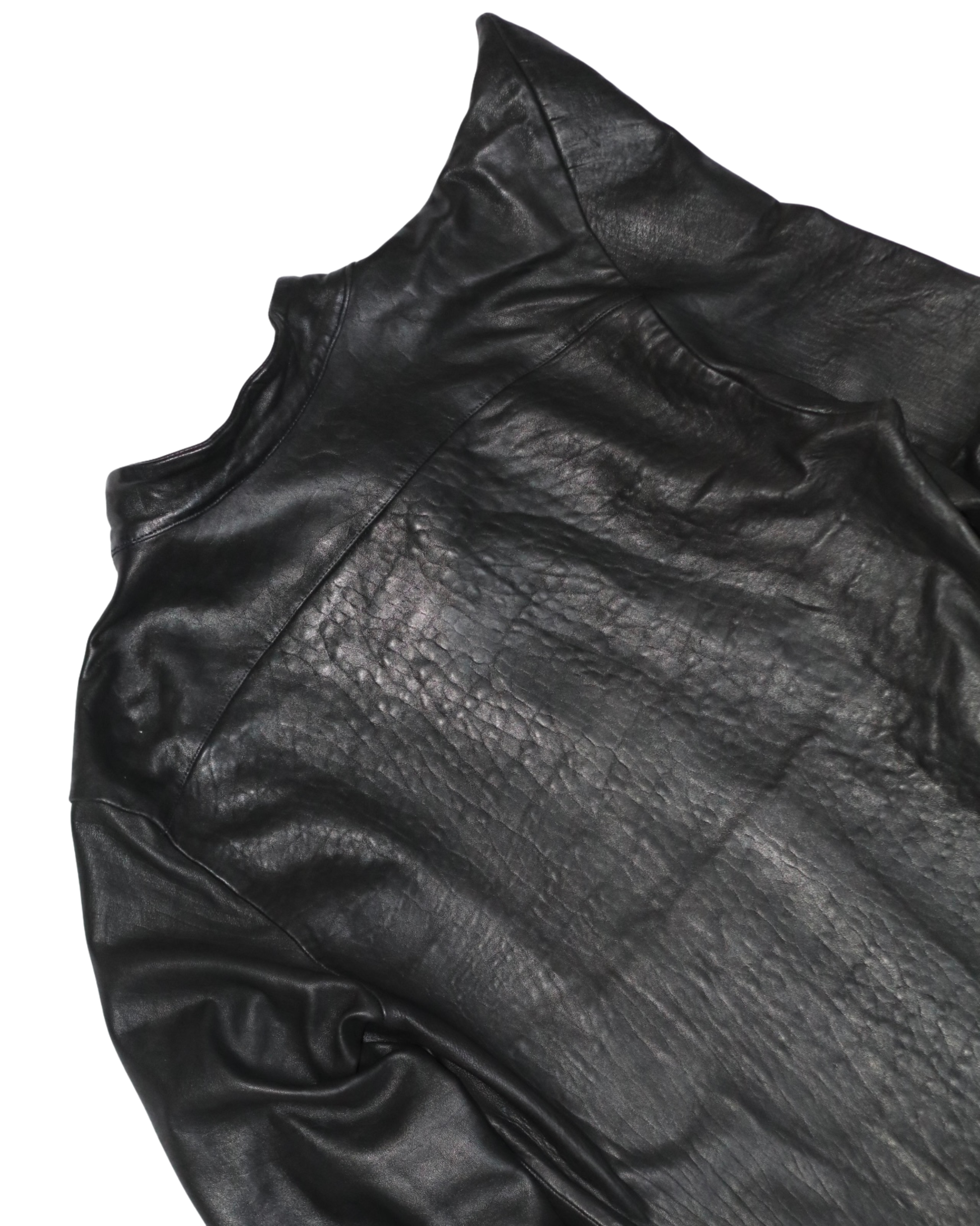 FREYR ISBLIKK LEATHER SHIRT