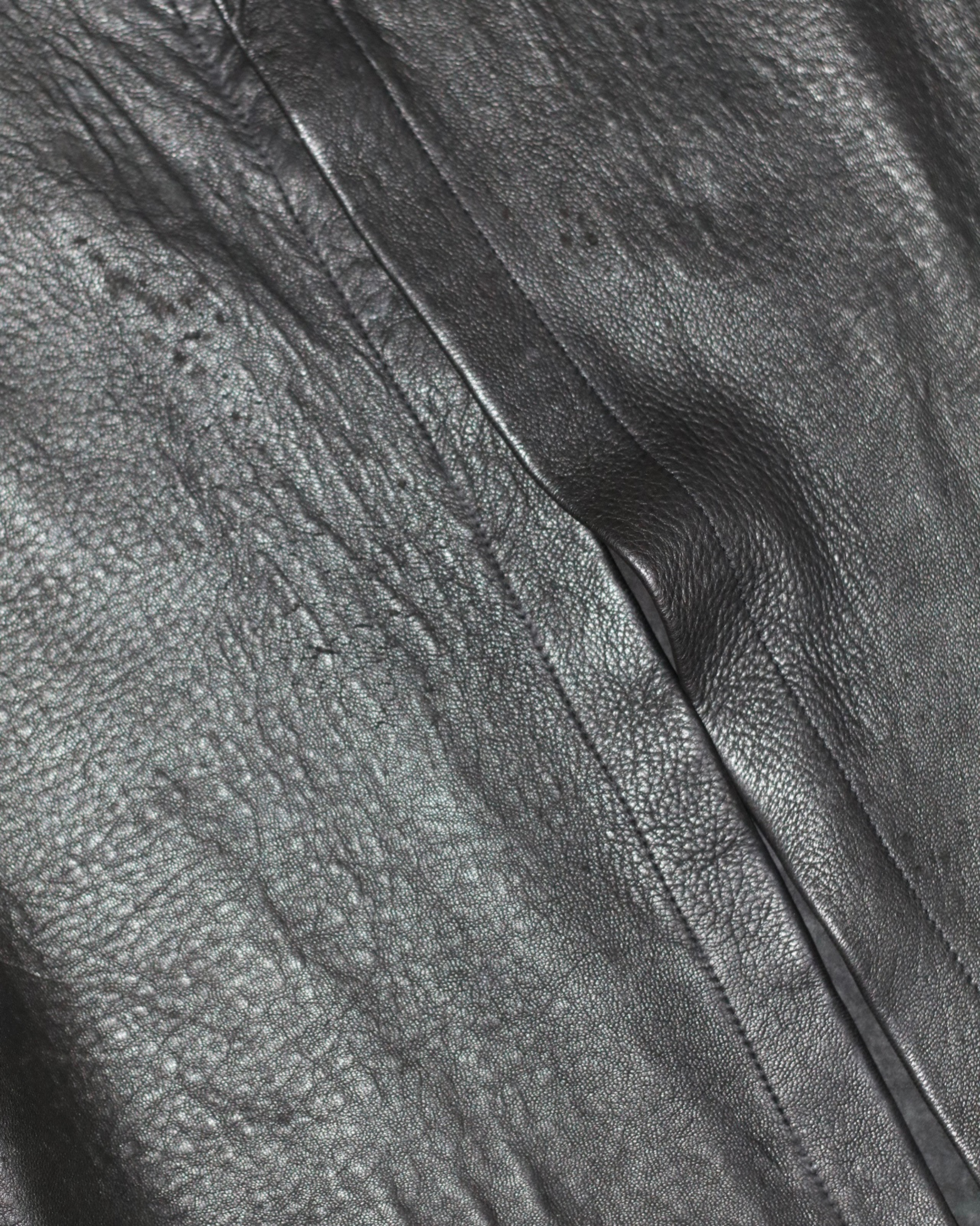 FREYR ISBLIKK LEATHER SHIRT